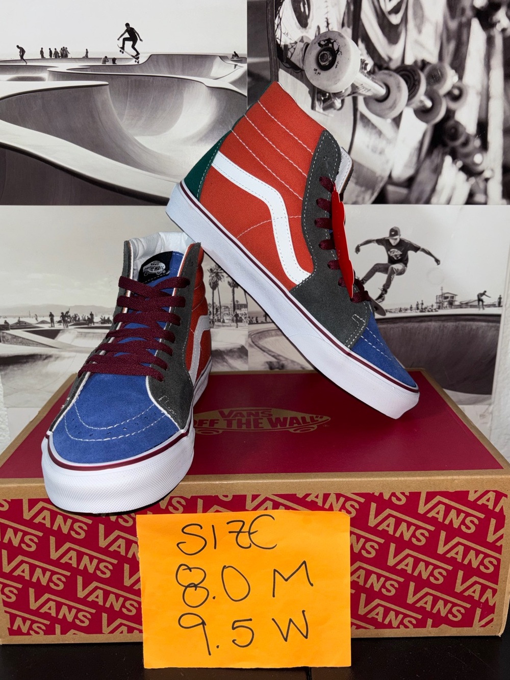 Vans Sk8-Hi sz 8.0 Men’s 9.5 Woman